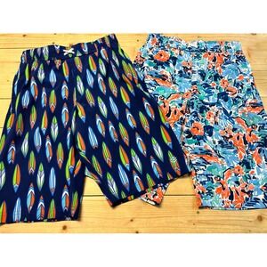 Coolibar Kids UPF 50+ Swim Trunks Surfboards Floral‎ Summer Vacation L